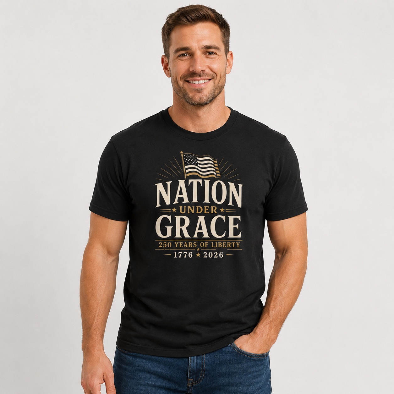 Nation Under Grace Semiquincentennial Heritage Tee