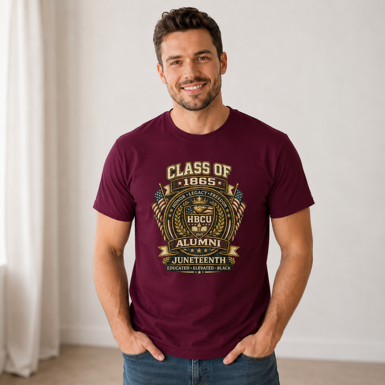 Class of 1865 Juneteenth Laurel Heritage Tee