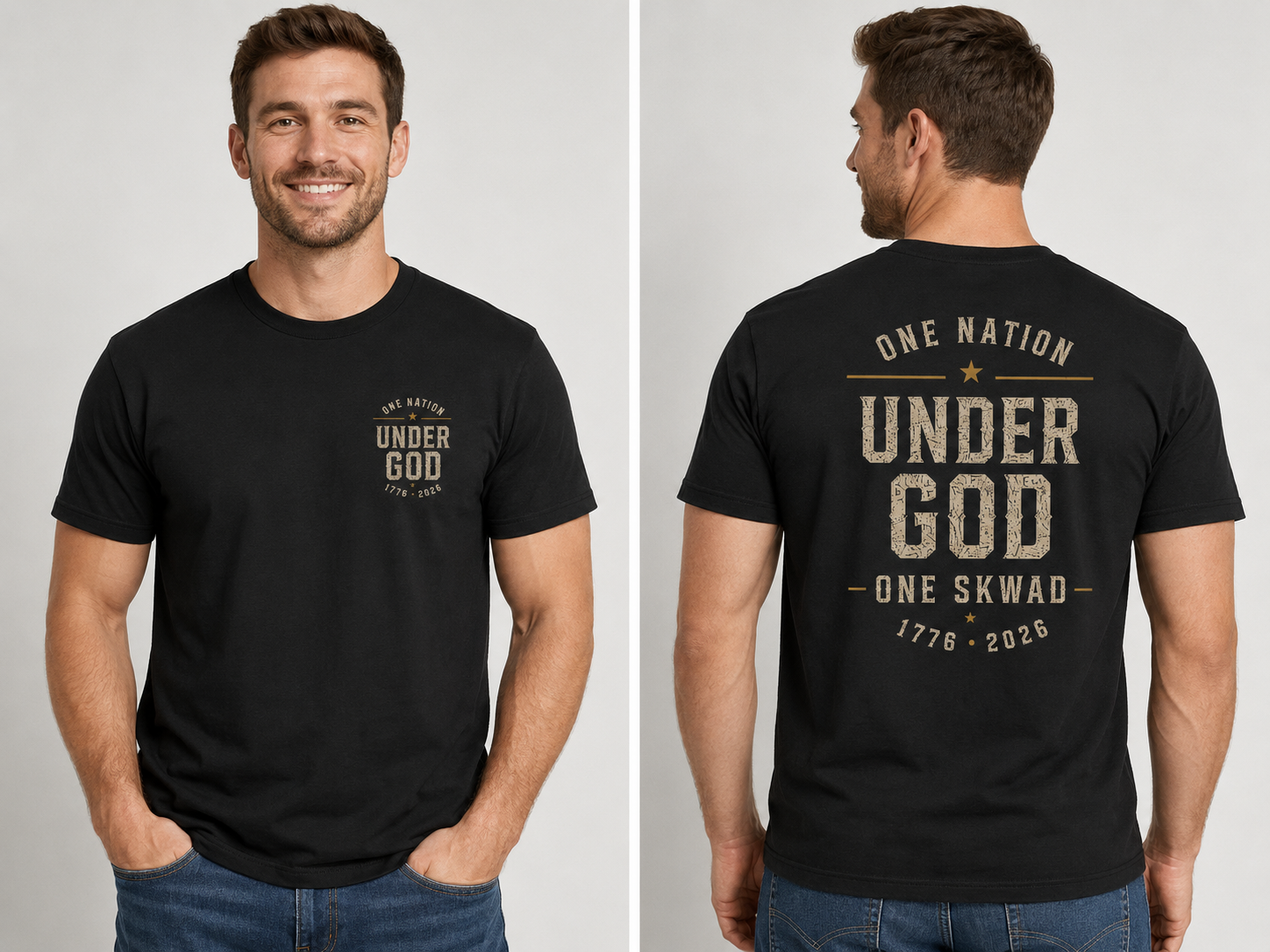 One Nation Under God Semiquincentennial Vintage Tee