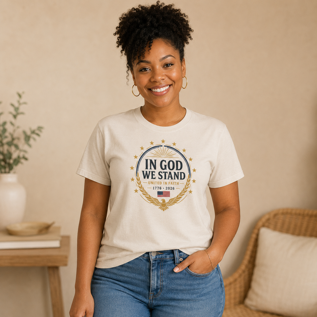 In God We Stand Semiquincentennial Seal Tee